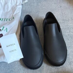Bottega Veneta Men's Black Rubber Loafers